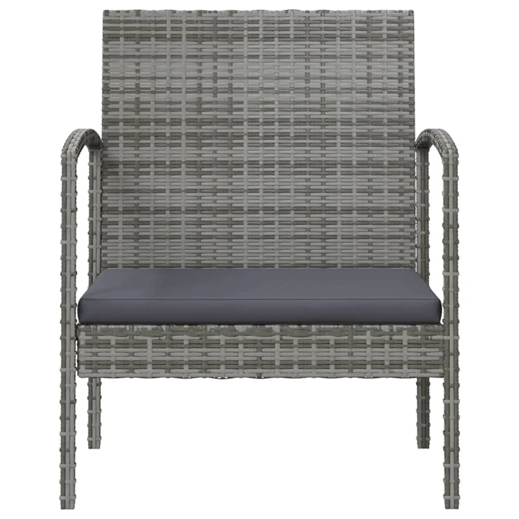 Set Divani da Giardino 16 pz con Cuscini in Polyrattan Grigio - homemem39