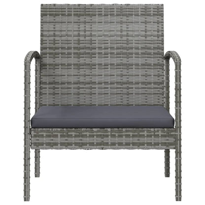 Set Divani da Giardino 16 pz con Cuscini in Polyrattan Grigio - homemem39