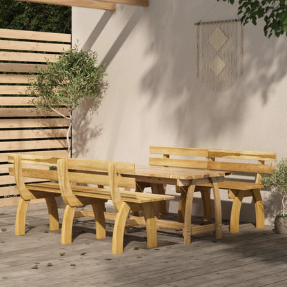 Set da Pranzo da Giardino 3 pz in Legno di Pino Impregnato - homemem39