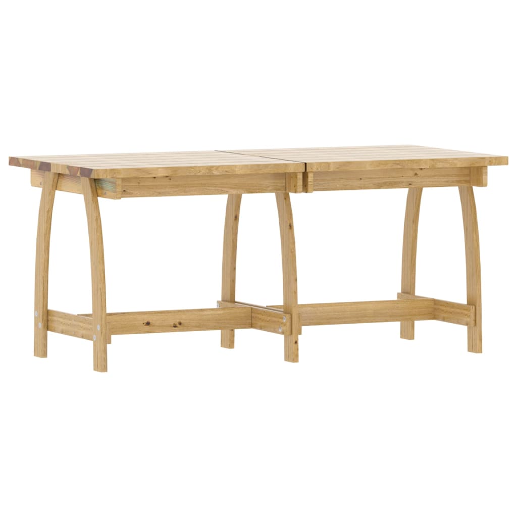 Set da Pranzo da Giardino 3 pz in Legno di Pino Impregnato