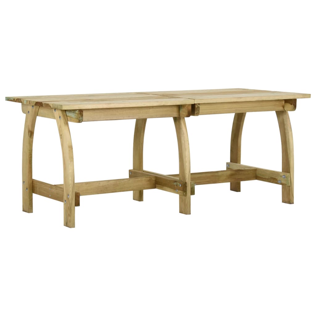 Set da Pranzo da Giardino 4 pz in Legno di Pino Impregnato