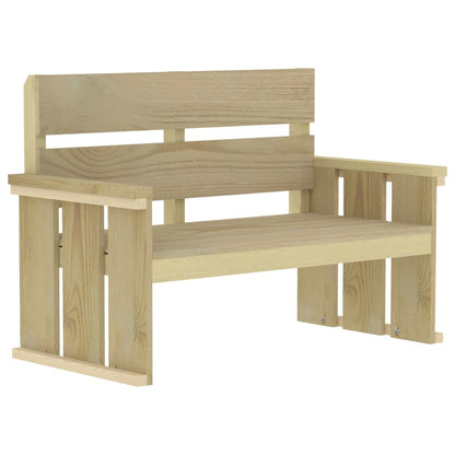 Set da Pranzo da Giardino 3 pz in Legno di Pino Impregnato