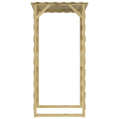 Pergole con Tetto 3 pz 100x90x200 cm Legno di Pino Impregnato