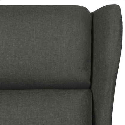 Poltrona Reclinabile in Tessuto Grigio Scuro