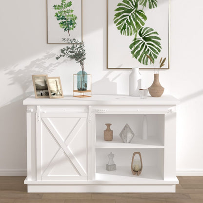 Kit Mini Anta Scorrevole in Acciaio al Carbonio Bianco 152 cm - homemem39