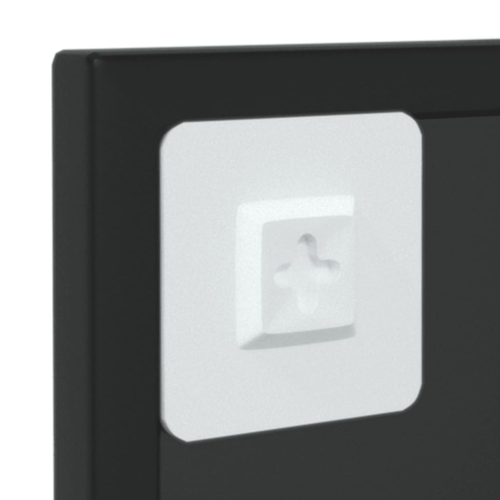 Specchio da Parete Nero 60x40 cm in Metallo - homemem39