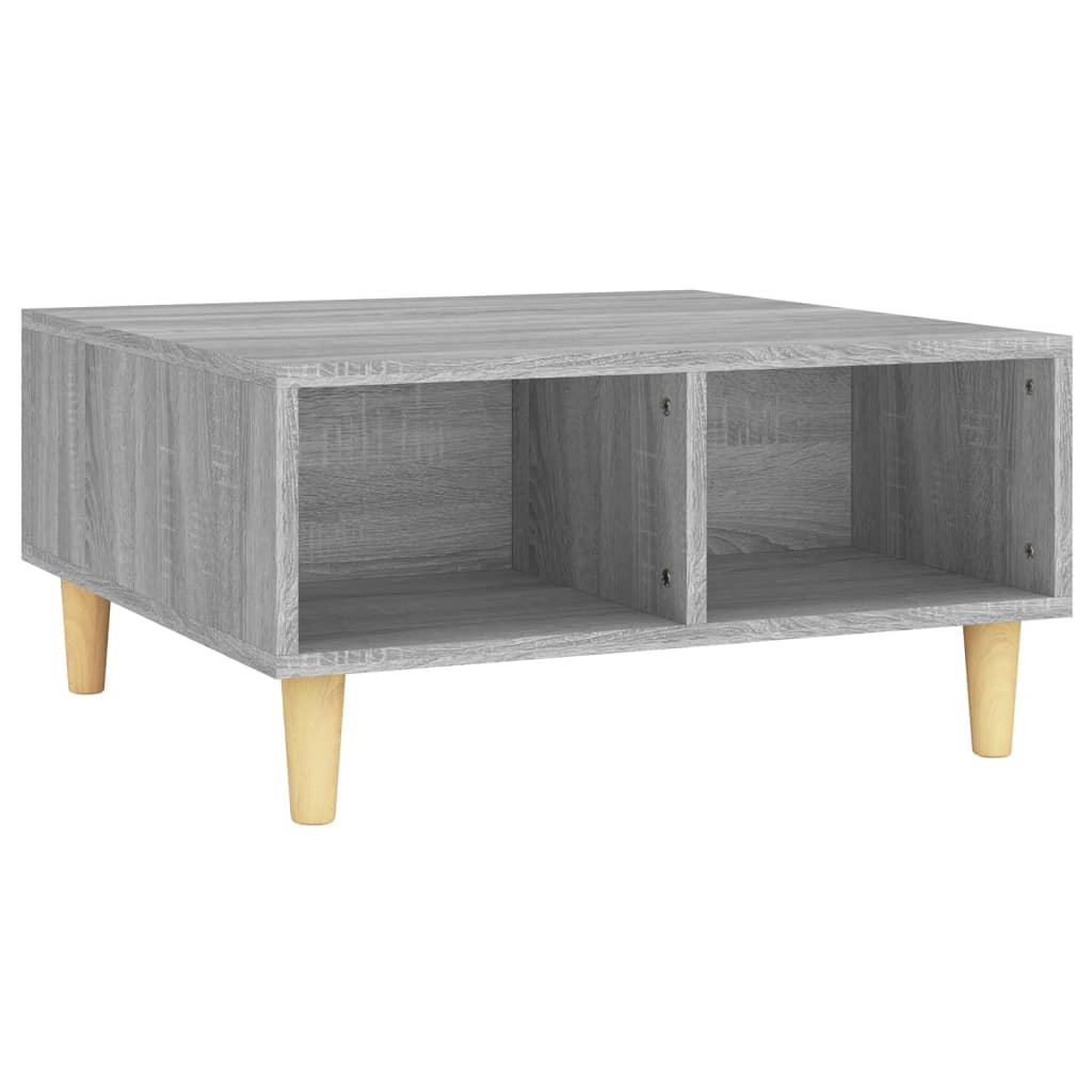 Tavolino da Salotto Grigio Sonoma 60x60x30 cm in Truciolato | homemem39