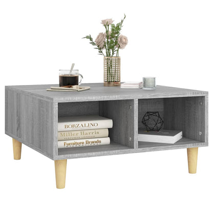 Tavolino da Salotto Grigio Sonoma 60x60x30 cm in Truciolato | homemem39