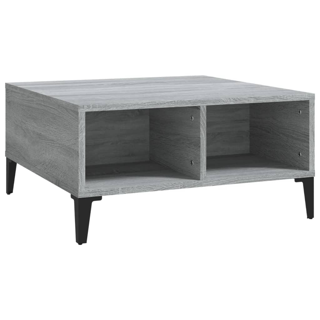 Tavolino da Salotto Grigio Sonoma 60x60x30 cm in Truciolato | homemem39