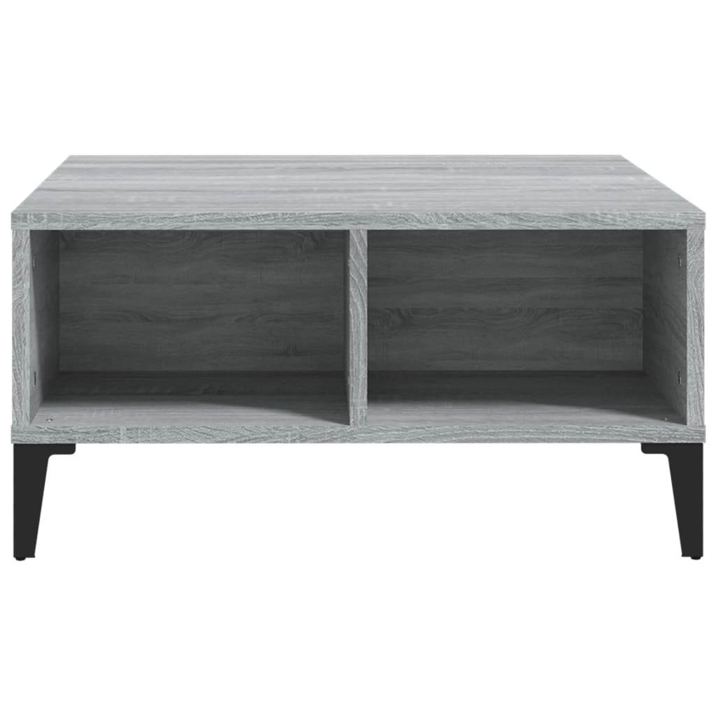 Tavolino da Salotto Grigio Sonoma 60x60x30 cm in Truciolato | homemem39