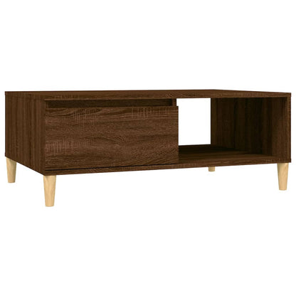 Tavolino da Salotto Rovere Marrone 90x60x35 cm in Truciolato | homemem39