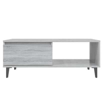 Tavolino da Salotto Grigio Sonoma 90x60x35 cm in Truciolato | homemem39