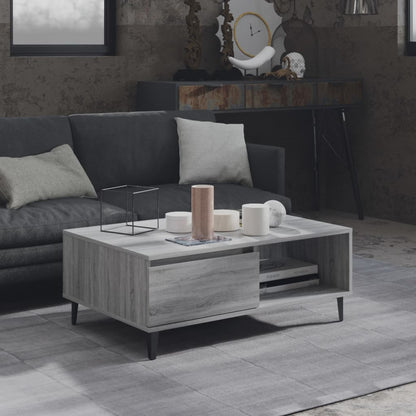 Tavolino da Salotto Grigio Sonoma 90x60x35 cm in Truciolato | homemem39