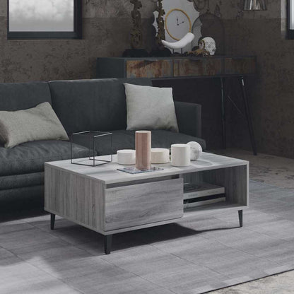 Tavolino da Salotto Grigio Sonoma 90x60x35 cm in Truciolato