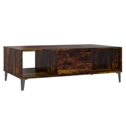 Tavolino da Salotto Rovere Fumo 103,5x60x35cm in Truciolato | homemem39