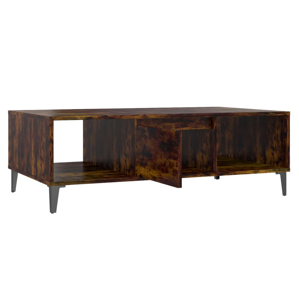 Tavolino da Salotto Rovere Fumo 103,5x60x35cm in Truciolato | homemem39