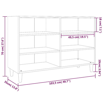 Credenza Grigio Sonoma 103,5x35x70 cm in Truciolato