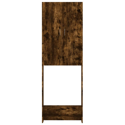 Mobile per Lavatrice Rovere Fumo 64x25,5x190 cm | homemem39