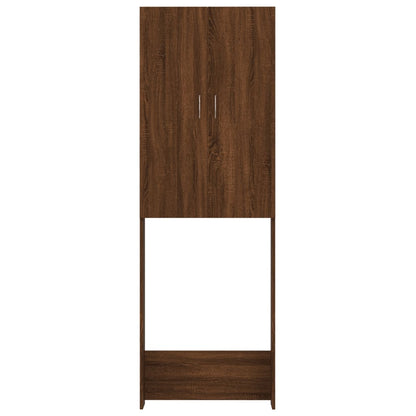 Mobile per Lavatrice Rovere Marrone 64x25,5x190 cm - homemem39