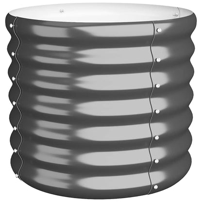 Vaso Giardino Acciaio Zincato 40x40x36cm Antracite | homemem39