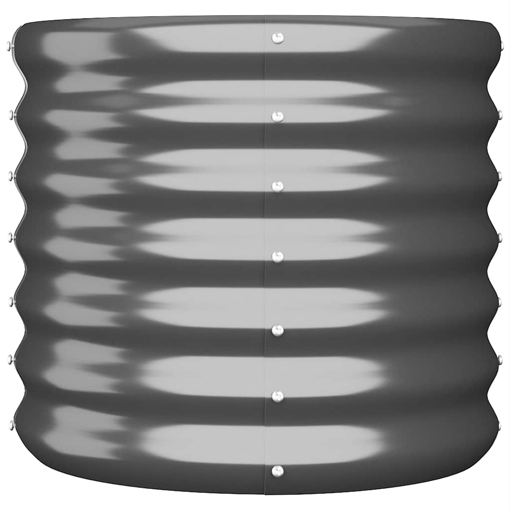 Vaso Giardino Acciaio Zincato 40x40x36cm Antracite | homemem39