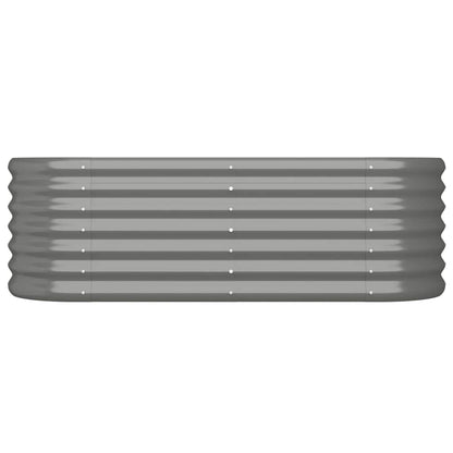 Letto Giardino Acciaio Zincato 114x40x36 cm Grigio - homemem39