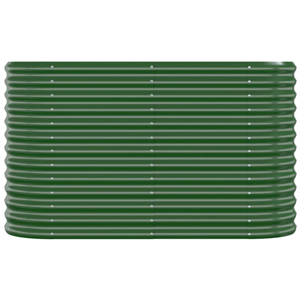 Letto Giardino Acciaio Zincato 114x40x68 cm Verde - homemem39