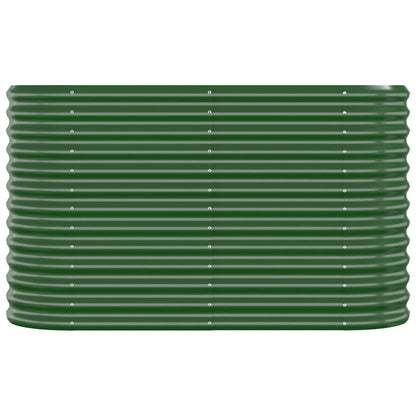 Letto Giardino Acciaio Zincato 114x40x68 cm Verde - homemem39