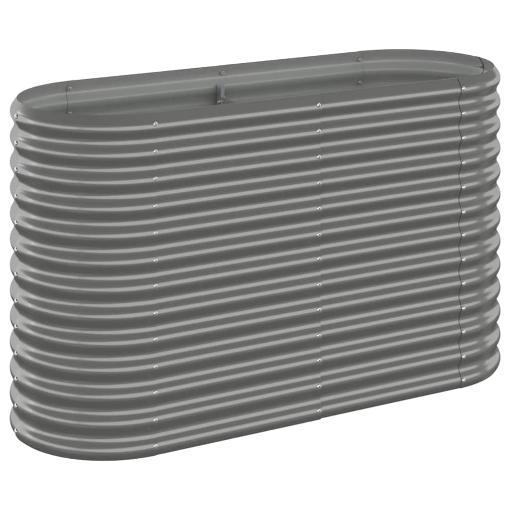 Letto Giardino Acciaio Zincato 114x40x68 cm Grigio | homemem39