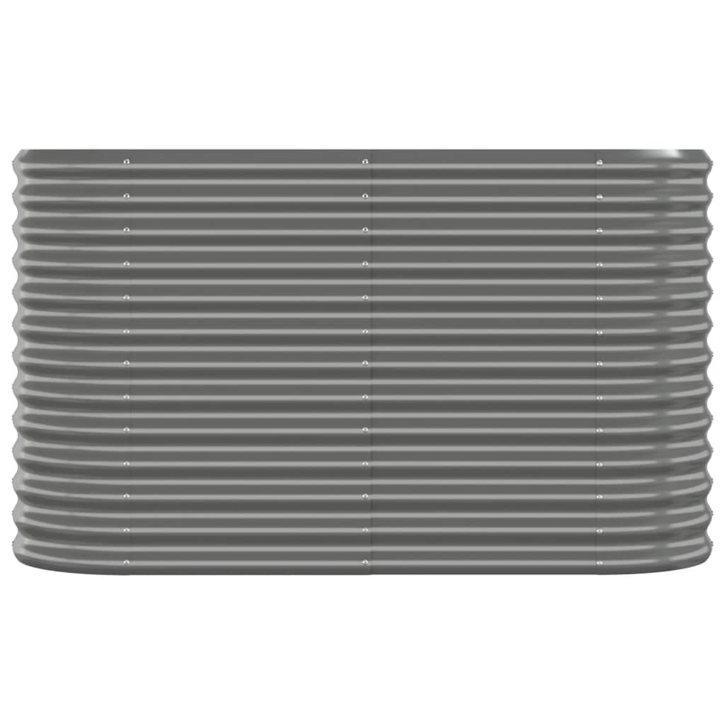 Letto Giardino Acciaio Zincato 114x40x68 cm Grigio | homemem39