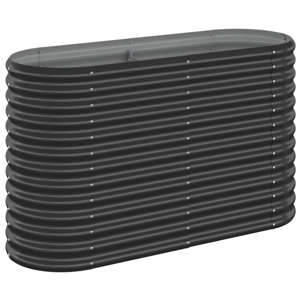 Letto da Giardino in Acciaio Zincato 114x40x68 cm Antracite - homemem39