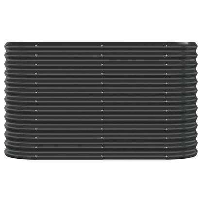 Letto da Giardino in Acciaio Zincato 114x40x68 cm Antracite - homemem39