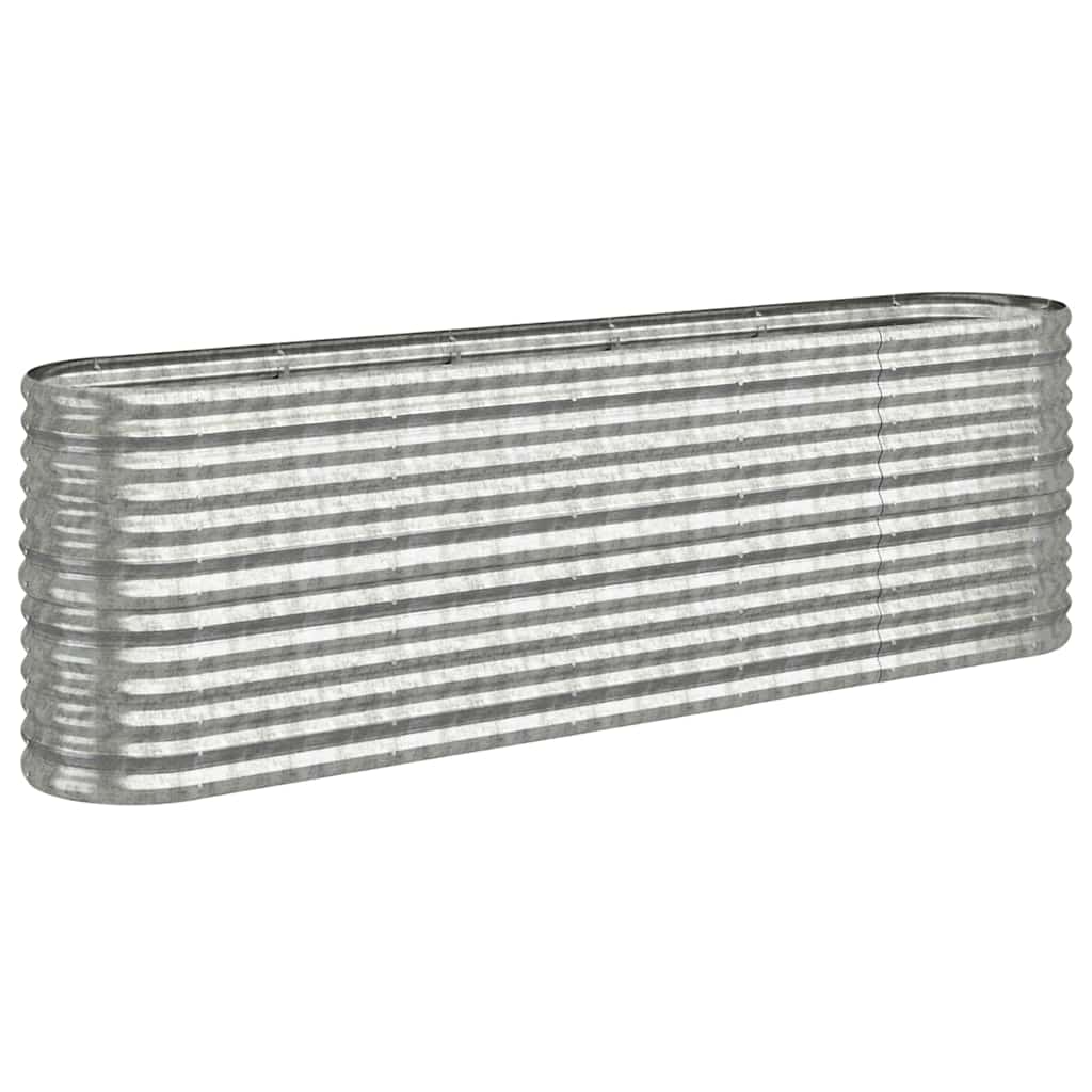 Letto Giardino Acciaio Zincato 224x40x68cm Argento | homemem39