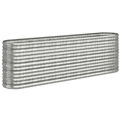 Letto Giardino Acciaio Zincato 224x40x68cm Argento | homemem39
