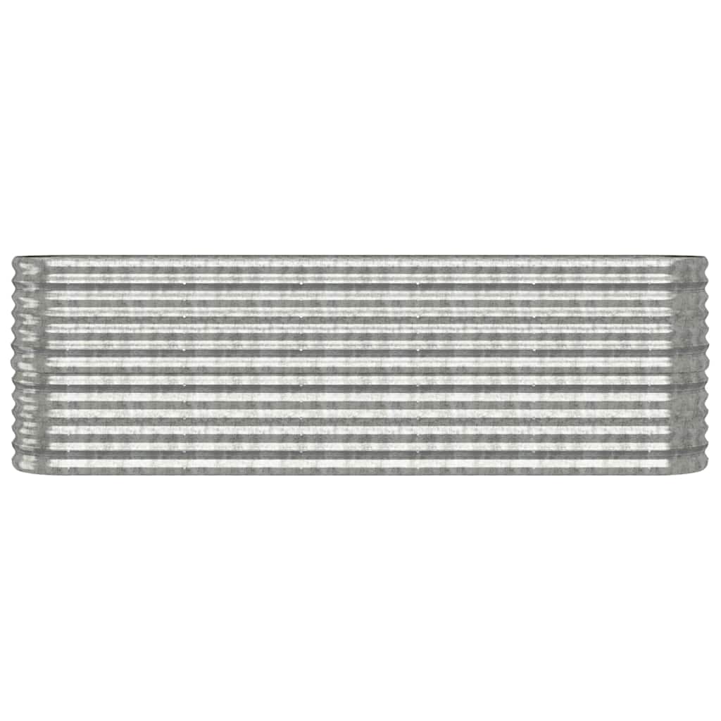 Letto Giardino Acciaio Zincato 224x40x68cm Argento | homemem39