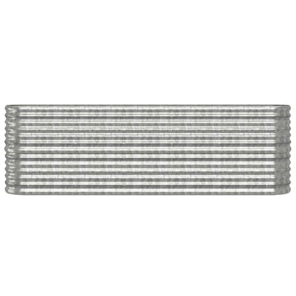 Letto Giardino Acciaio Zincato 224x40x68cm Argento | homemem39