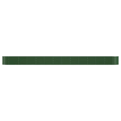 Letto Giardino Acciaio Verniciato a Polvere 512x80x36 cm Verde