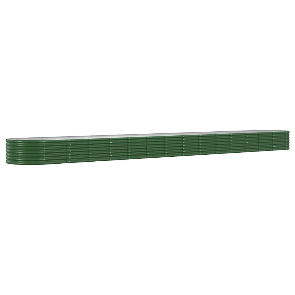 Letto Giardino Acciaio Zincato 620x80x36 cm Verde - homemem39