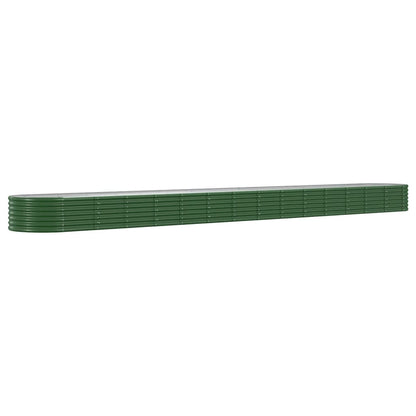 Letto Giardino Acciaio Zincato 620x80x36 cm Verde - homemem39