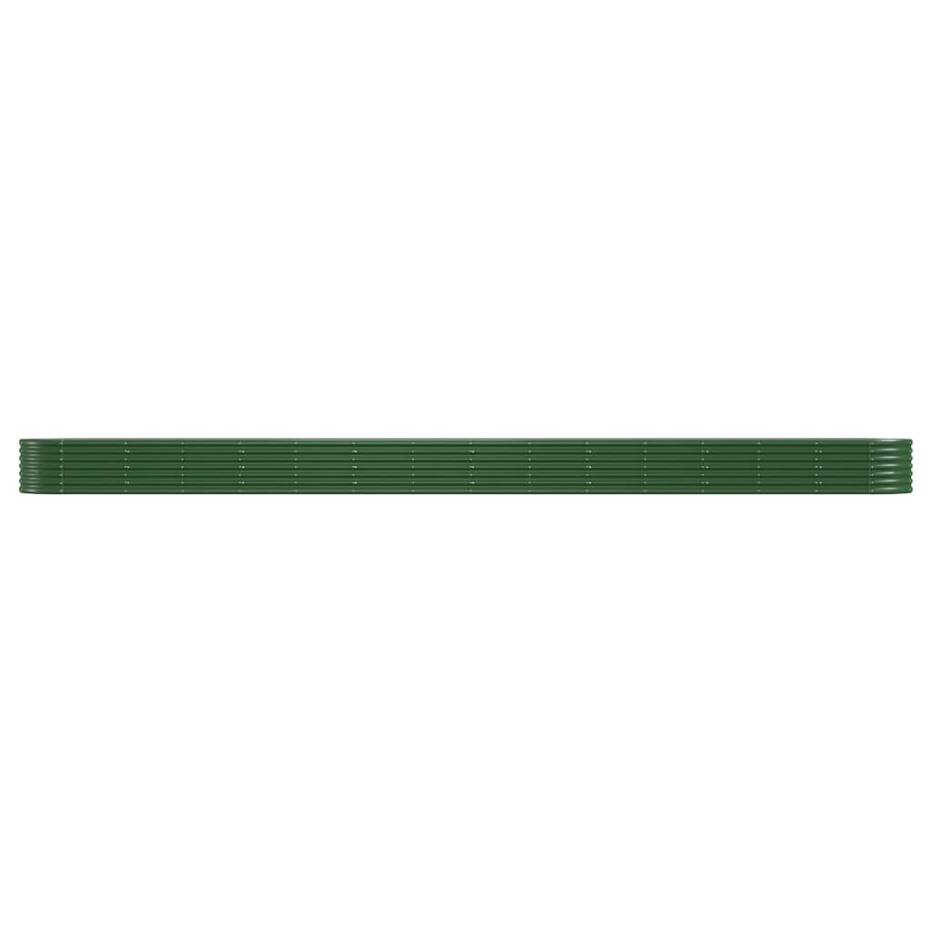 Letto Giardino Acciaio Verniciato a Polvere 620x80x36 cm Verde