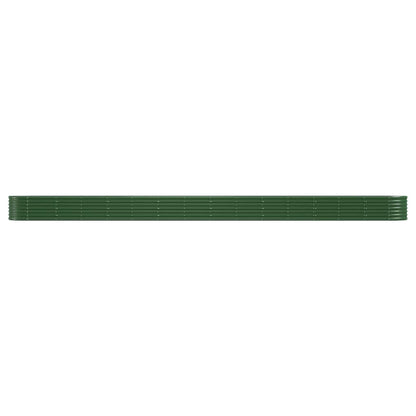 Letto Giardino Acciaio Verniciato a Polvere 620x80x36 cm Verde