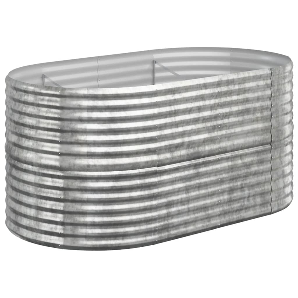 Letto Giardino Acciaio Zincato 152x80x68cm Argento | homemem39
