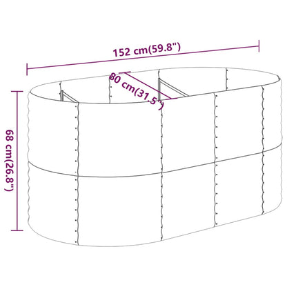 Letto Giardino Acciaio Zincato 152x80x68cm Argento | homemem39