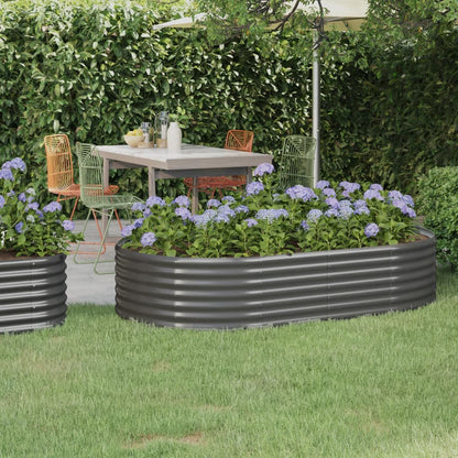 Letto Giardino Acciaio Zincato 175x100x36cm Grigio | homemem39