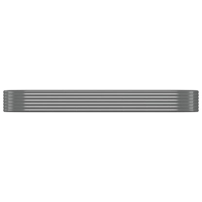 Letto Giardino Acciaio Zincato 322x100x36cm Grigio | homemem39