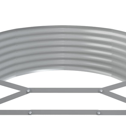 Letto Giardino Acciaio Zincato 322x100x36cm Grigio | homemem39