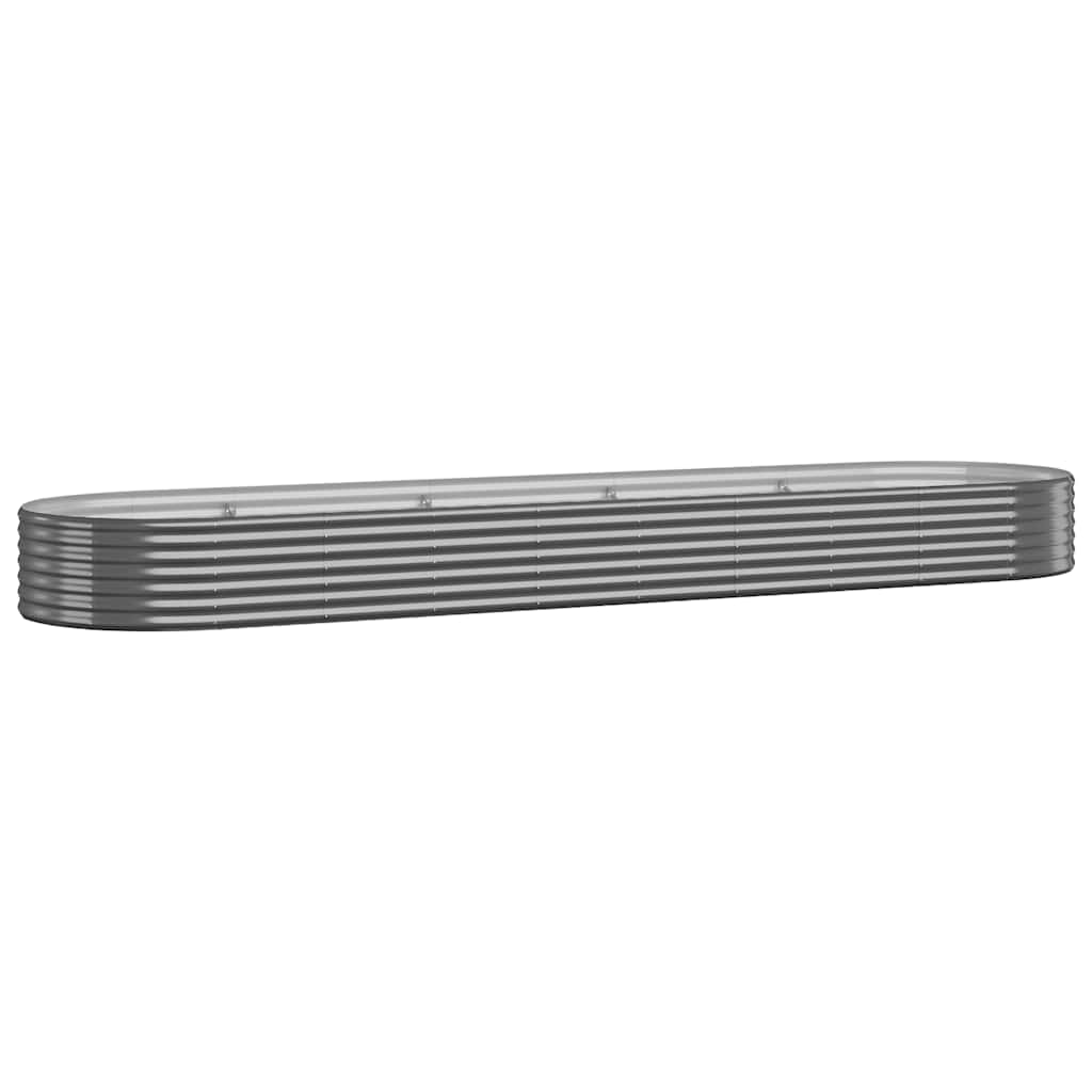 Letto da Giardino in Acciaio Zincato 396x100x36 cm Antracite | homemem39