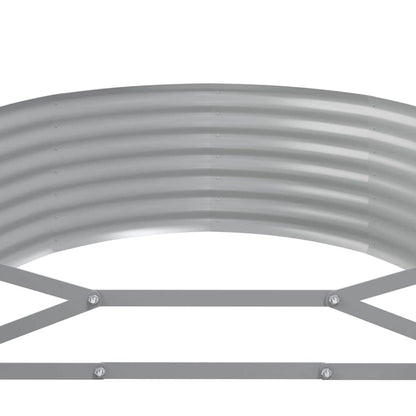 Letto da Giardino in Acciaio Zincato 396x100x36 cm Antracite | homemem39