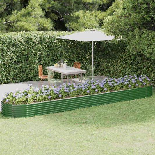 Letto Giardino Acciaio Zincato 507x100x36 cm Verde | homemem39