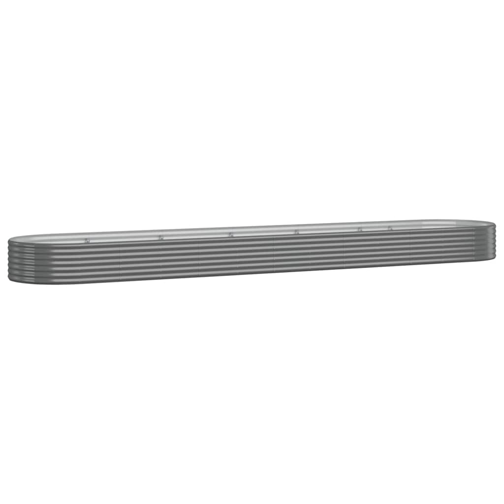 Letto Giardino Acciaio Zincato 507x100x36cm Grigio | homemem39